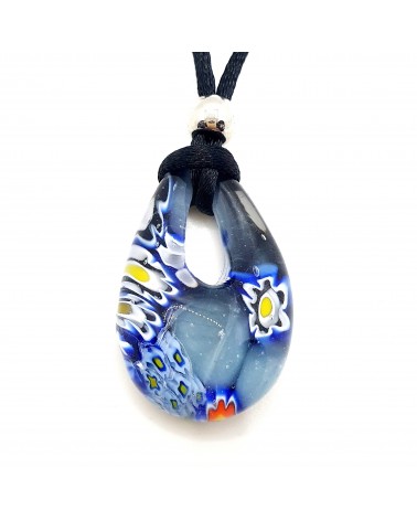 Petit pendentif goutte en verre de Murano bijoux fantaisies fait à la main