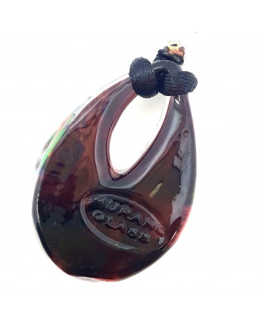 Petit pendentif goutte en verre de Murano bijoux fantaisies fait à la main