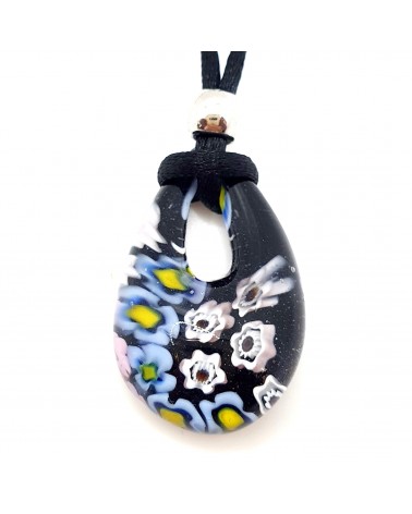 Petit pendentif goutte en verre de Murano bijoux fantaisies créateurs italiens