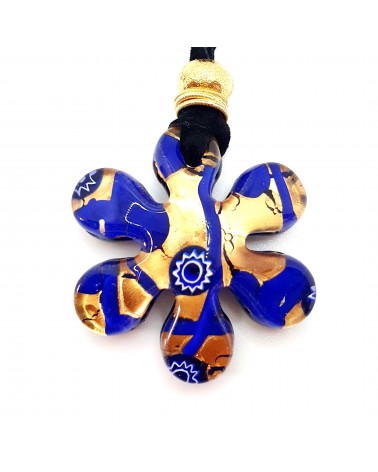 Pendentif fleur en verre de Murano bijoux fantaisies bijoux Murano