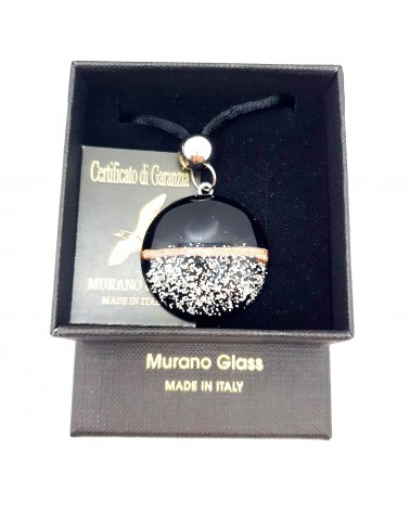 Pendentif Avventurina en verre de Murano bijoux fantaisies made in Italie