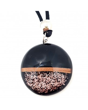 Pendentif avventurina en verre de Murano bijoux fantaisies artisans italiens