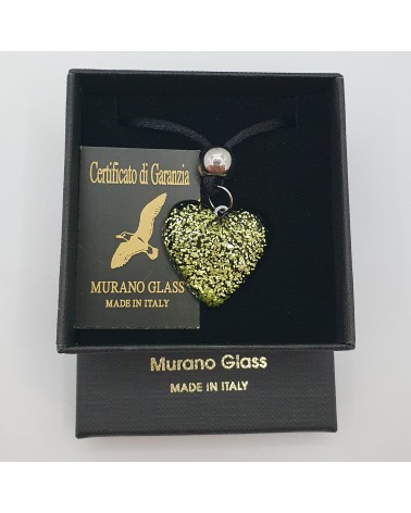 Pendentif cœur en verre de Murano bijoux fantaisie bijoux Murano