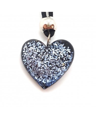 Pendentif cœur en verre de Murano bijoux fantaisie bijoux Murano