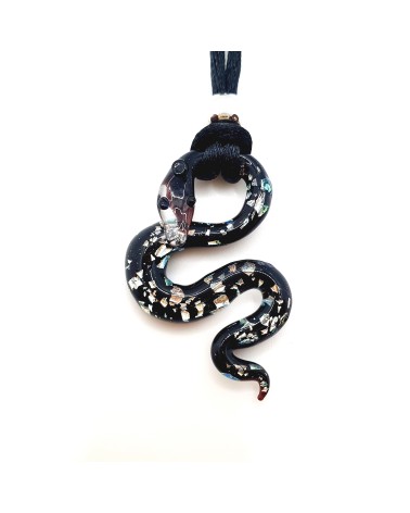 Petit pendentif serpent en verre de Murano bijoux fantaisies créateurs italiens