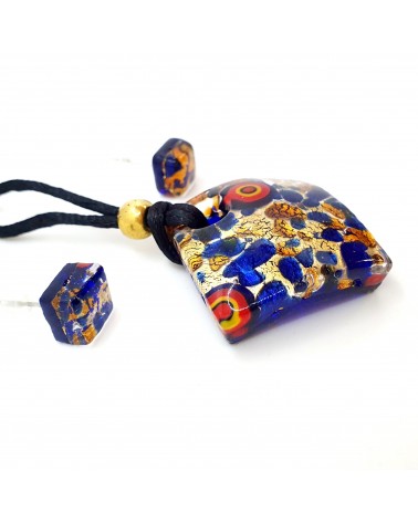 Parure en verre de Murano multicolore bijoux fantaisies fait à la main bijoux Murano