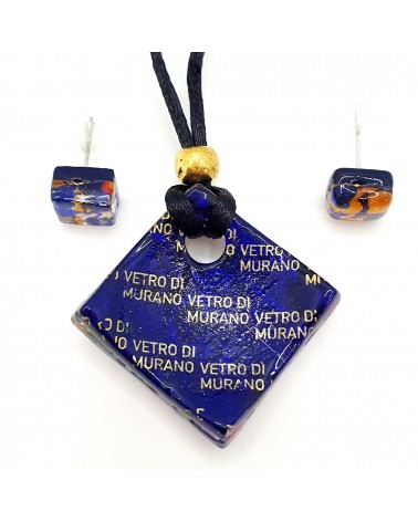 Parure en verre de Murano multicolore bijoux fantaisies fait à la main bijoux Murano