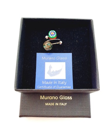 Bague Sublime en verre de Murano made in Italie Bijoux Murano