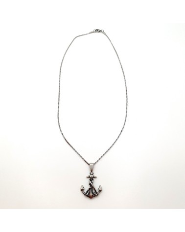 Pendentif Homme Ancre de Navire et Cordage bijoux fantaisies