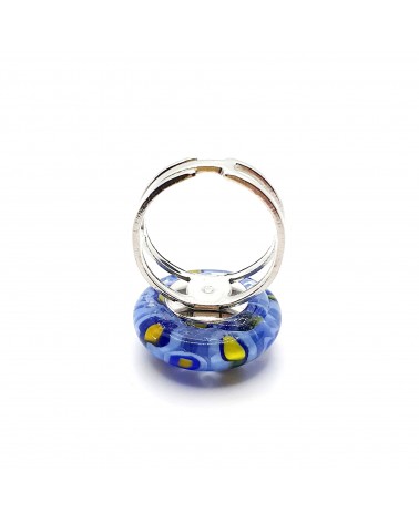 Bague ronde en verre de Murano bijoux made in Italie Bijoux Murano