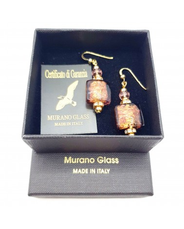 Boucles d'oreilles Lily en verre de Murano bijoux fantaisies artisans italiens