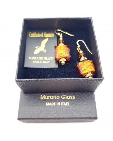 Boucles d'oreilles Lily en verre de Murano bijoux fantaisies artisans italiens