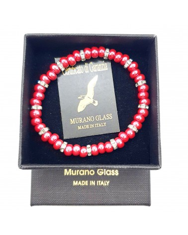 Bracelet light en verre de Murano made in Italie