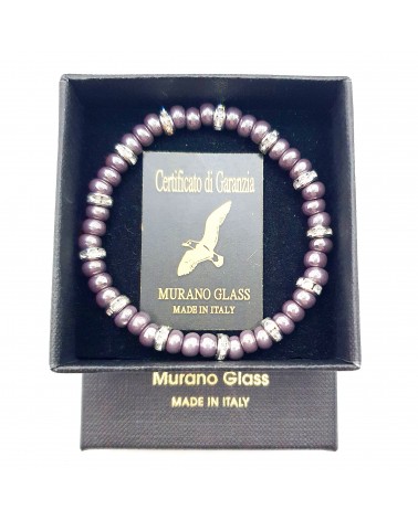 Bracelet light en verre de Murano made in Italie