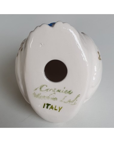 Chouette hibou en céramique de Lodi artisan italien objet décoration